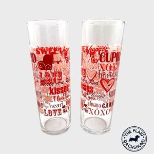 Valentine's Day Glass Set